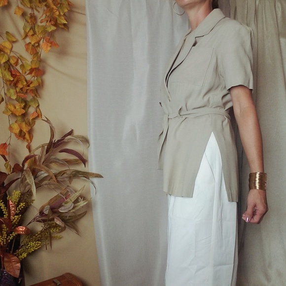 Vintage Blazer Beige Minimal Safari - Picture 6 of 8